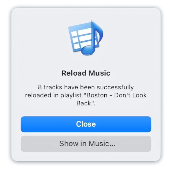 WAV metadata has been transferred to Music/iTunes database
