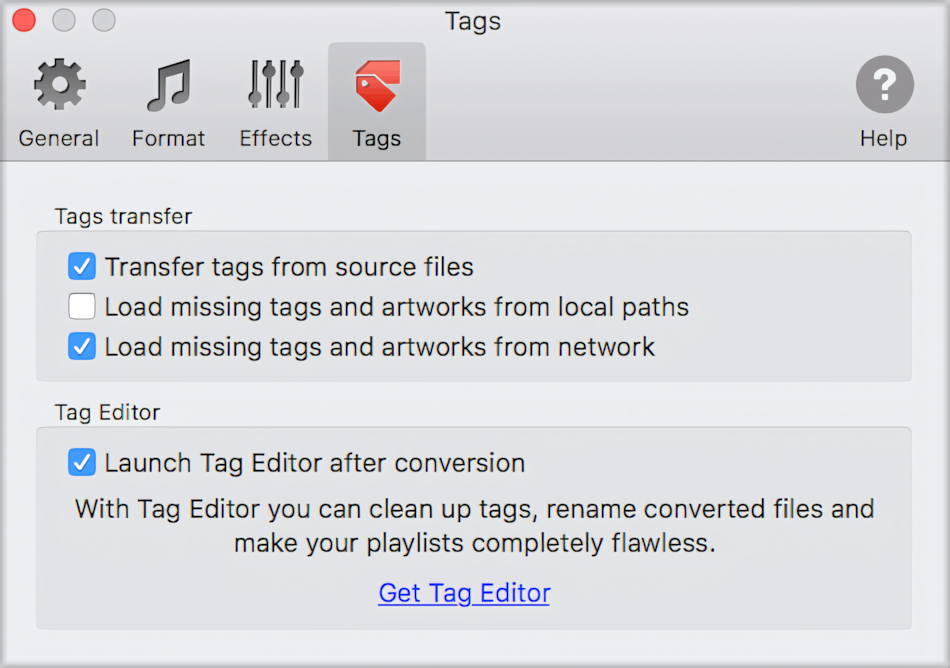 Download tags and artworks while ripping CD on Mac