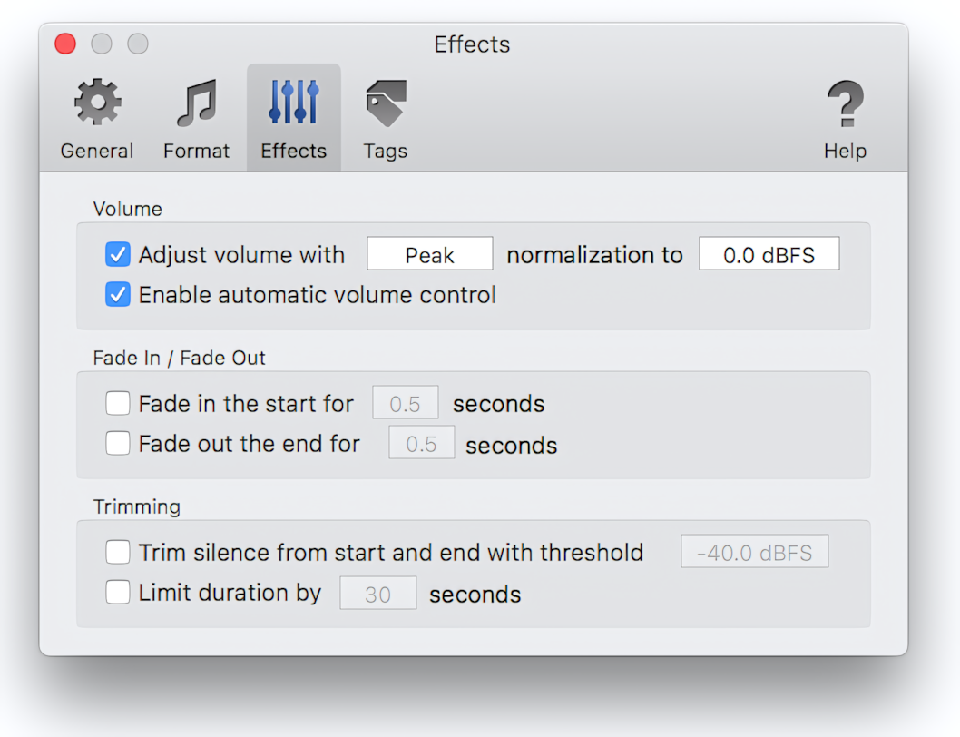 Automatic Volume Control with Peak Normalization
