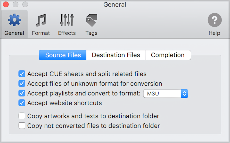 To MP3 Converter - Preferences / General - 