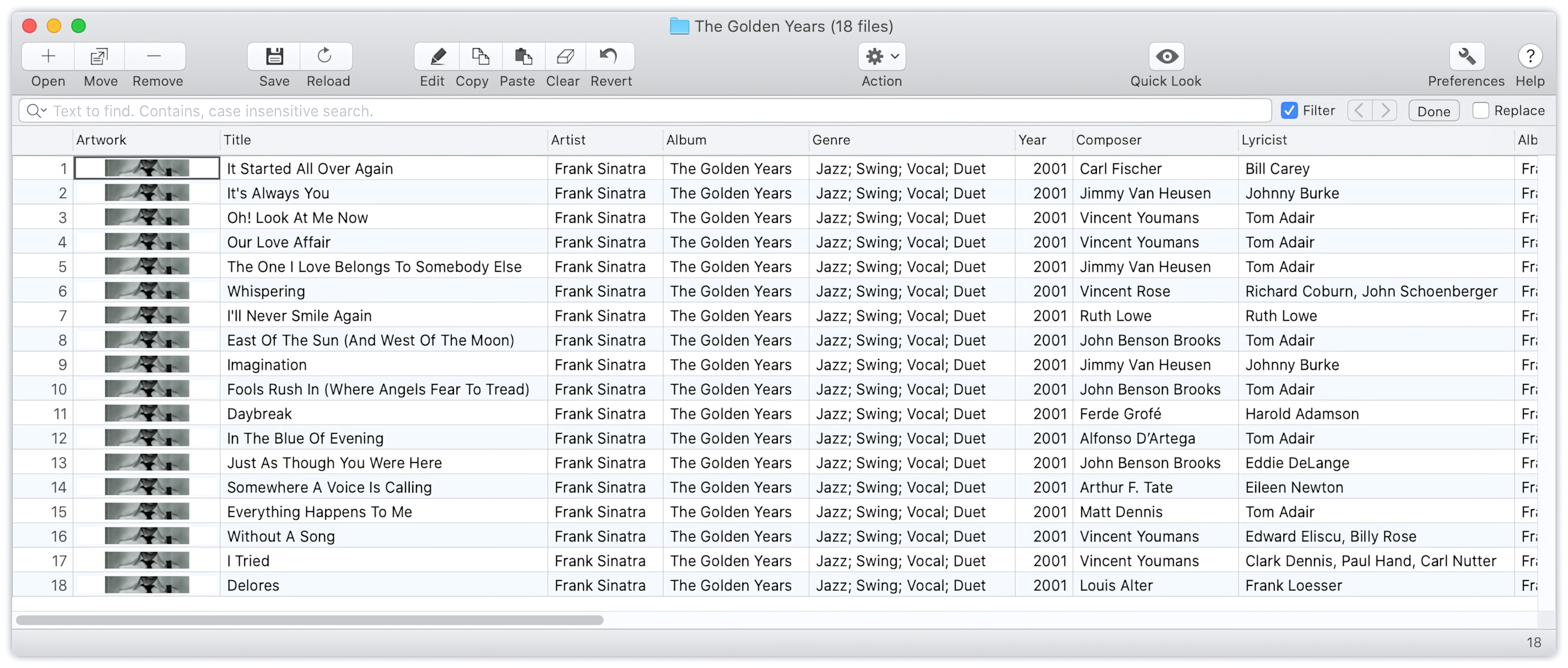 To MP3 Converter for Mac OS - open converted MP3 files in Tag Editor to check metadata.